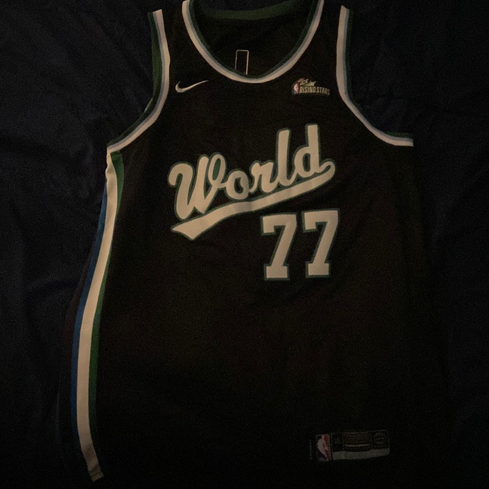 Luka Doncic world jersey